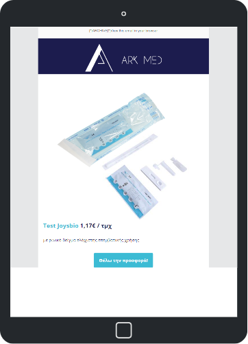 Screen for Ark Med newsletter